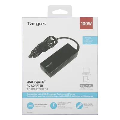 Obrázek produktu pro Targus APA108EU, Laptop, Vnitřní, 100 W, Střídavý proud na stejnosměrný proud, Targus, Černá
