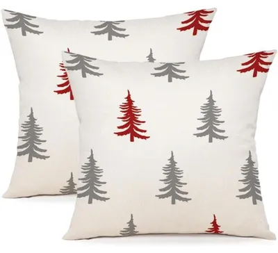 Produktbild von Kissenbezüge Weihnachten 40x40 cm 2er Set Leinen-Mischgewebe