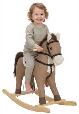 Produktbild von Schaukelpferd mit Sound und Sicherheitsgriffen Reitpferd, für Kinder