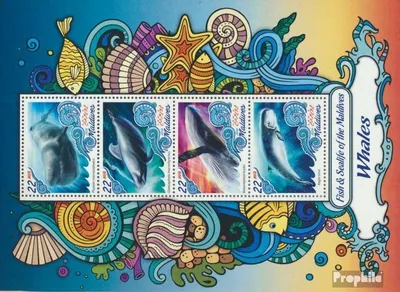 Produktbild von Briefmarken Malediven 2016 Mi 6683-6686 Kleinbogen (kompl. Ausg.) postfrisch Wale