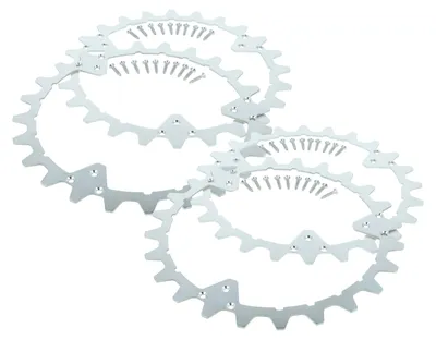 Produktbild von vhbw 4x Spikes kompatibel mit Husqvarna Automower 320, 435X, 450X, 420, 550, 430X, 440 Mähroboter - Edelstahl, 24 Zähne