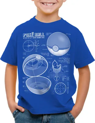 Produktbild von A.N.T. Mosterball Blaupause Kinder T-Shirt monster spiel online