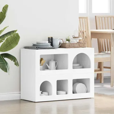 Obrázek produktu pro vidaXL Příborník bílý 80,5 x 35 x 59 cm Materiál na bázi dřeva