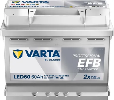Produktbild von VARTA Professional EFB Dual Purpose LED60 Starterbatterie 12V 60Ah 640A/EN B13 Batterie