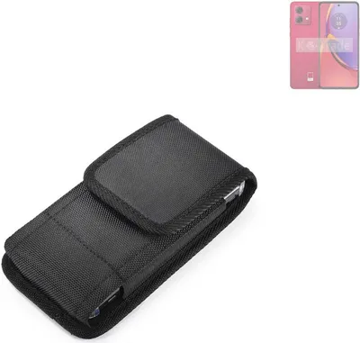 Produktbild von Holster Gürteltasche kompatibel mit Motorola Moto G84 5G Holster Gürtel Tasche wasserabweisend Handy Hülle Schutz Hülle Outdoor schwarz K-S-Trade