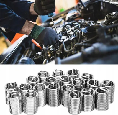 Produktbild von LUXTOM |  Selbstschneidender Gewindeeinsätze, M12x1,75, 20-teilig, Helicoil Gewinde Reparatur Einsatz, Innengewinde Set, Gewindereparatur, Edelstahl