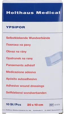 Image de WUNDVERBAND stérile YPSIPOR 20x10cm, 10 St VER