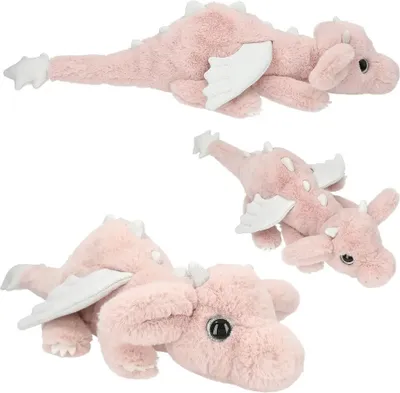 Produktbild von depesche vertrie TOPModel Plüsch Drache rosa mit silber Flügeln DRACHE ROSA