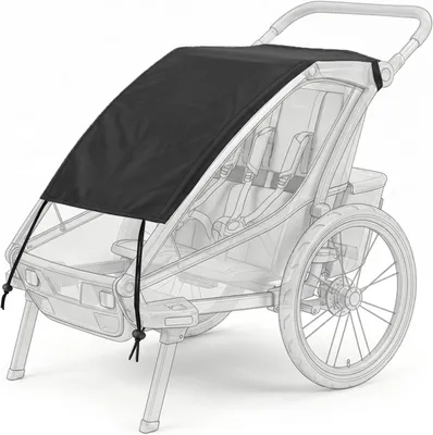Imagen del producto de Toldo para cochecito, protección UV50+, impermeable, ajustable, parasol para cochecitos