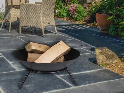 Produktbild von Perel Feuerschale 56x26 cm Schwarz