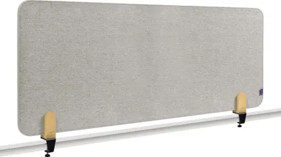 Produktbild von Legamaster 7-209812 Aktustik Tischtrennwand ELEMENTS 60 x 160 cm, quiet grey, mit Tischklemmen