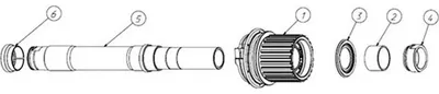 Produktbild von Fulcrum Micro Spline 12s Afs Boost 6b Disc E-zone/e-fire/red Power/red Passion 3 Umrüstungskit Silber  Silber One Size