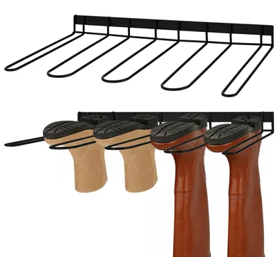 Immagine prodotto di Portascarpe da parete per 4 paia di scarpe, in metallo