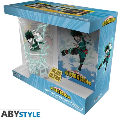 Image de Coffret cadeau My Hero Academia Heroes (verre, carnet & badge)