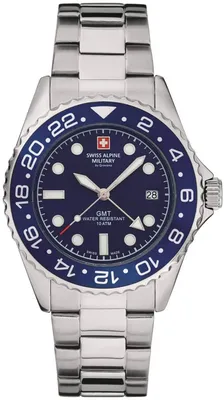 Zdjęcie produktu dla Swiss Alpine Military męski zegarek analogowo-kwarcowy 7052.1135SAM stal szlachetna