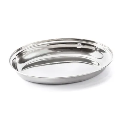 Produktbild von SERVIERPLATTE 22 x 16,5 cm Edelstahl Servierschale Servierteller