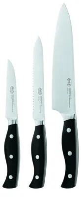 3-teiliges Messer-Set: Kochmesser, Universalmesser, Gemüsemesser