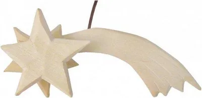 Zdjęcie produktu dla Ozdoba świąteczna do szopki - wielokolorowa - 12 cm - Ręcznie robiona drewniana dekoracja z podświetleniem - do szopki i dekoracji miniaturowych