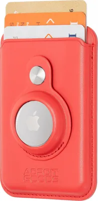 Produktbild von AdroitGoods AirTag Kartenhalter Geeignet für Magsafe und iPhone - Kartenhalter/Geldbörse - Leder/Rot