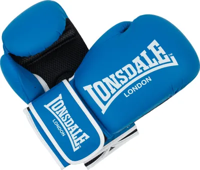 Image de Gants de boxe en similicuir ASHDON Blue/White 12 oz Lonsdale