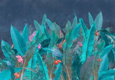 Zdjęcie produktu dla Fototapeta flizelinowa 400x280 cm fototapeta XXL BANANA FLOWERS kwiaty b-A-10068-a-a