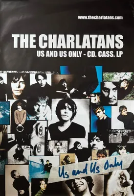 Image de The Charlatans - Us Ans Us Only - 1999 - Affiche Poster - 102x152cm