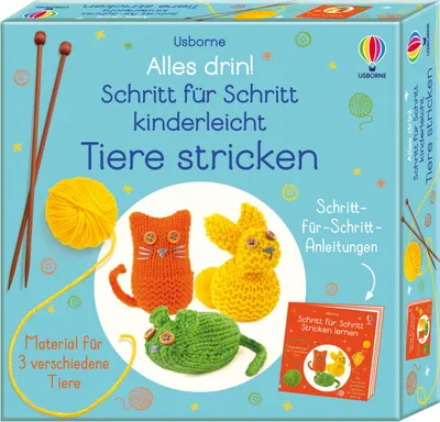 Produktbild von Alles drin! Schritt für Schritt kinderleicht Tiere stricken