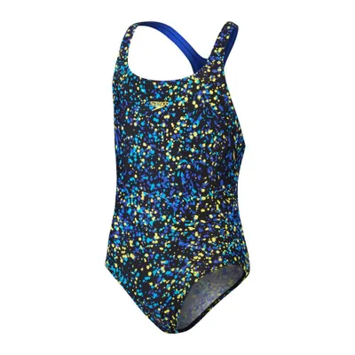 Productafbeelding van Speedo Medalist badpak voor meisjes, zwart-blauw, maat 140