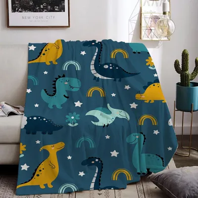 Immagine prodotto di Coperta per bambini, 150x200 cm, in flanella rosa, con motivo unicorno, per il letto
