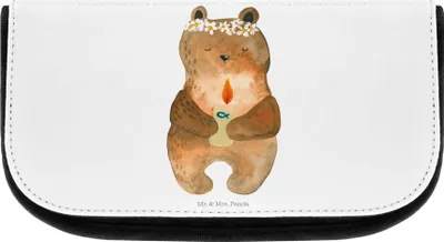Produktbild von Mr. & Mrs. Panda Organizer Bär Kommunion - Weiß - Geschenk, Gottes Segen, aufbewahrungstasche, Kulturtasche, Kulturbeutel, Katholisch, Teddy, Beauty Bag, Waschtasche