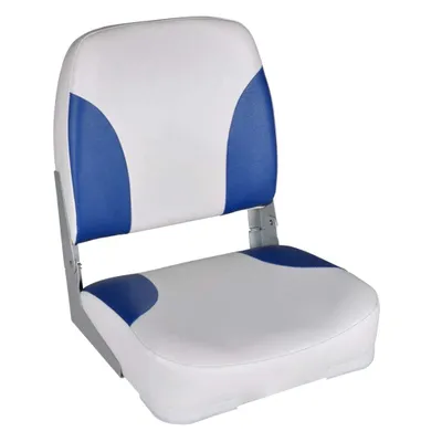 Immagine prodotto di Sedili per Barca 2 pz Pieghevoli Cuscino Blu-Bianco 41x36x48 cm