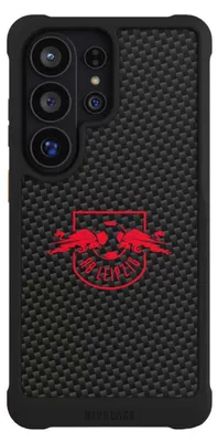 Produktbild von NIVOCASE Hülle für Samsung Galaxy S26 Ultra  Stoßfeste Handyhülle NIVOmax Case Schwarz Carbon Offizielles Lizenzprodukt RB Leipzig