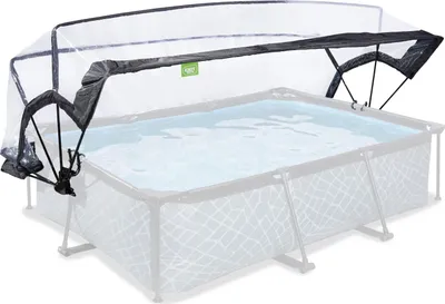 Obrázek produktu pro Kryt bazénu EXIT 220 x 150 cm, Pool Dome, univerzální, příslušenství k bazénům, odolný proti povětrnostním vlivům