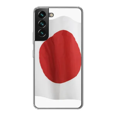 Produktbild von MuchoWow® Handyhülle Schutzhülle Hülle für Samsung Galaxy S22 Die Flagge von Japan auf weißem Hintergrund Silikon Softcase Handy Hülle - Mobiltelefonhülle
