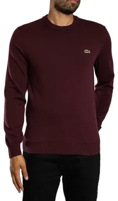 Produktbild von Lacoste Strickpullover mit Logo, Rot L