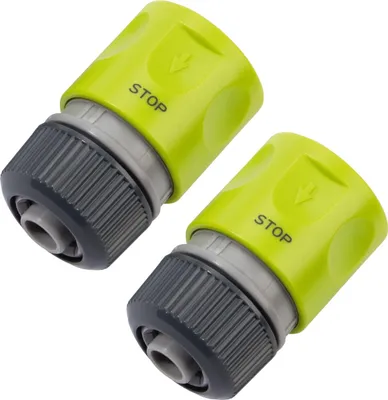 Produktbild von Rehau - Schlauchstück - 2 x Wasserstopp - Gartenschlauchanschluss - Für 12 und 13 mm Schlauch 1/2" - Schiebekupplung