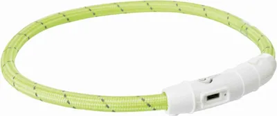 Produktbild von TRIXIE Flash Leuchtring USB - grün - 45 cm/ø 7 mm