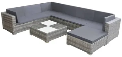 Obrázok produktu pre Pohovka do posedenia – Súprava do posedenia – Záhradná lavička – Pohovka do posedenia – Vonkajšia lavička – Odolný ratanový materiál (PE)