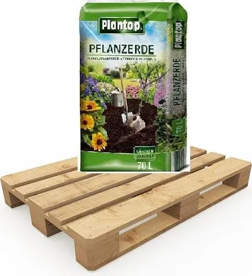 Produktbild von Plantop Pflanzerde für üppiges Wachstum, mit Nährstoffen für 4-6 Wochen, 33x 70 Liter