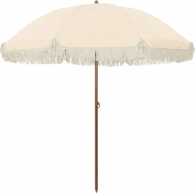 Produktbild von Möbel Sonnenschirm Gelb und Weiß Ø 205 x 209 cm Stahl - Sonnensegel 42006680