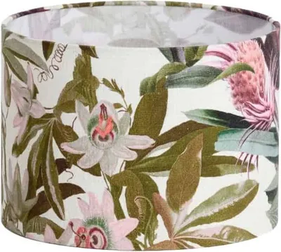Produktbild von Light & Living - Lampenschirm Isadore - Weiß - 25x25x18cm - Stoffschirm für E27