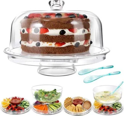 Imagen del producto de Famanu: Platos para tartas multifuncionales, con un diámetro de 27 cm