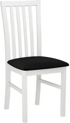 Produktbild von MIRJAN24 Stuhl Milano I, Esszimmerstuhl aus Buchenholz, 43x40x93 cm (Holzfarbe: Weiß, Stofffarbe: Kronos 07)