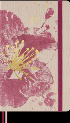 Produktbild von Moleskine 18 Monate Sakura Wochen Notizkalender limitierte Ausgabe 2026/2027, L/A5, 1 Wo = 1 Seite, rechts linierte Seite, fester Einband