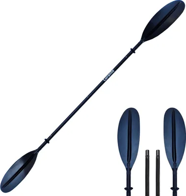Produktbild von Lurante Doppelpaddel 220cm für Kajak SUP Kanu Alu 4-teilig Schwarz