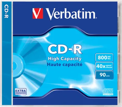 Obrázok produktu pre Verbatim 43427, 40x, CD-R, 120 mm, 800 MB, Šperkovnica, 1 kusov