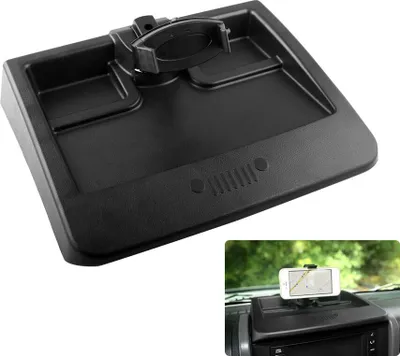 Immagine prodotto di Kit portacellulare multimontaggio per cruscotto per Jeep Wrangler JK 2007-2010 nero