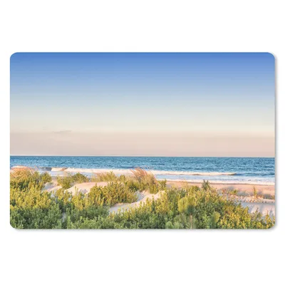 Produktbild von MuchoWow® Schreibtischunterlage Strand - Pflanzen - Licht 60x40 cm - XXL Mauspad - Großes Mauspad