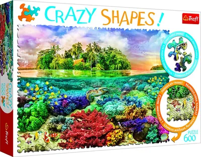Image de PUZZLE CUBES 600 Formes Folles Île Tropicale 11113 11113