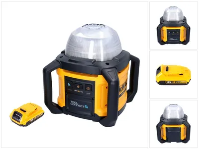 Obrázok produktu pre DeWalt DCL 074 Akumulátorový staveniskový reflektor 18 V 5000 lm 4000 Kelvinov + 1x akumulátor 2,0 Ah - bez nabíjačky